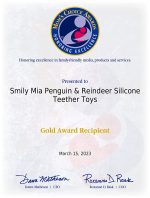 Smily Mia Penguin Baby Teething Toys for 3-6Months, Infant Handheld Pacifiers 0-6Months, 3Months Old Baby Must Haves, 4months Old Toys for Babies, Light Grey… - Image 4